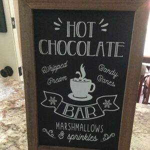 Hobby lobby hot chocolate sign